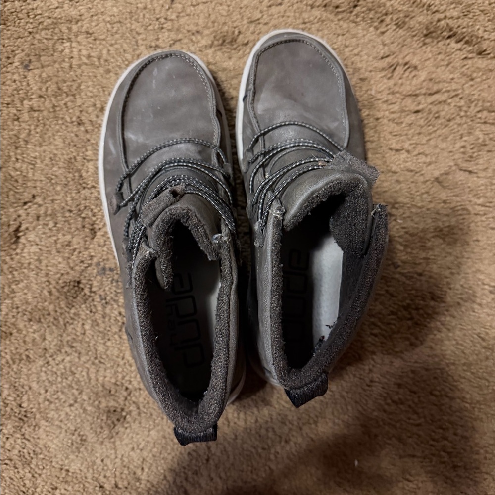 HEY DUDE ELOISE RECYCLED LEATHER COFFEE SIZE 8 - Picture 4 of 5
